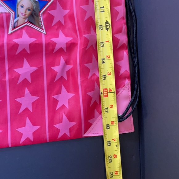 Barbie Drawstring Bag Pink Girls Backpack Book Bag Collectible - Picture 12 of 13
